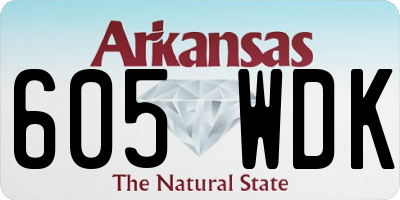 AR license plate 605WDK