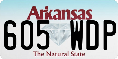 AR license plate 605WDP