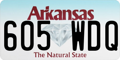 AR license plate 605WDQ