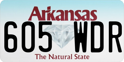 AR license plate 605WDR