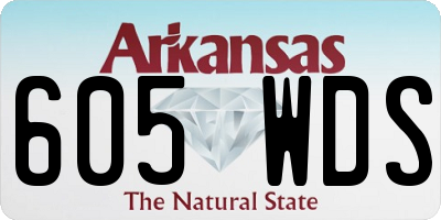 AR license plate 605WDS
