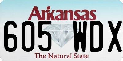 AR license plate 605WDX