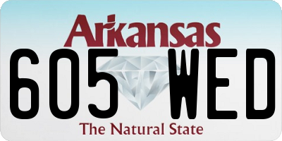 AR license plate 605WED