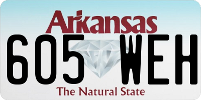 AR license plate 605WEH
