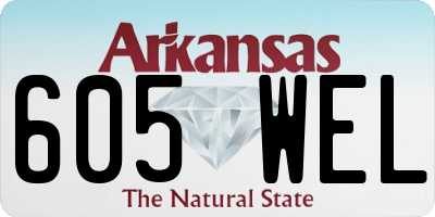 AR license plate 605WEL