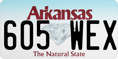 AR license plate 605WEX