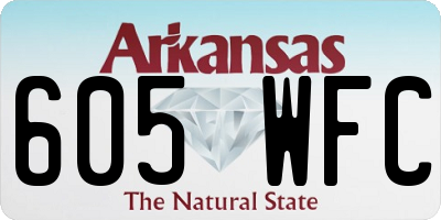 AR license plate 605WFC