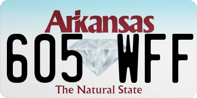 AR license plate 605WFF