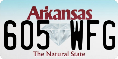 AR license plate 605WFG