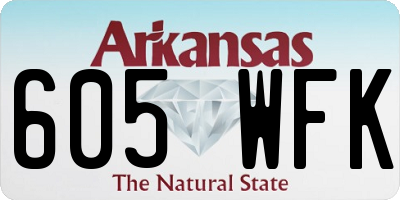 AR license plate 605WFK