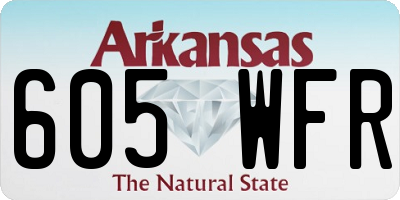 AR license plate 605WFR