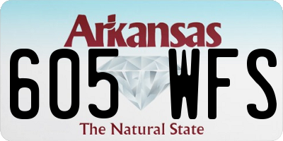 AR license plate 605WFS
