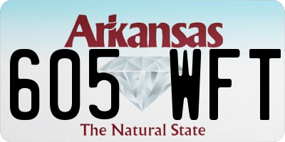 AR license plate 605WFT
