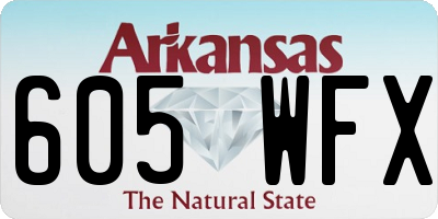 AR license plate 605WFX