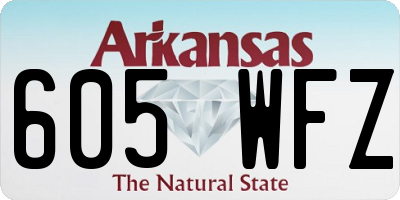AR license plate 605WFZ