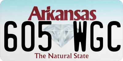 AR license plate 605WGC