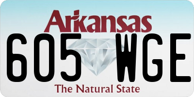 AR license plate 605WGE