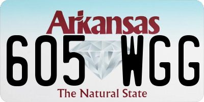 AR license plate 605WGG