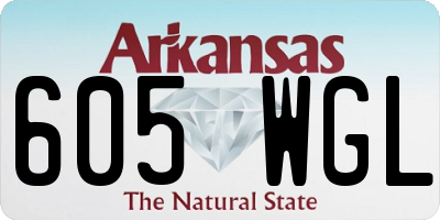 AR license plate 605WGL
