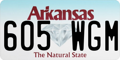 AR license plate 605WGM