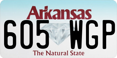 AR license plate 605WGP