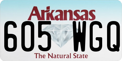 AR license plate 605WGQ