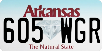 AR license plate 605WGR