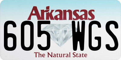 AR license plate 605WGS