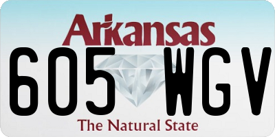 AR license plate 605WGV