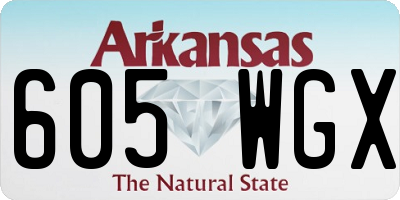 AR license plate 605WGX