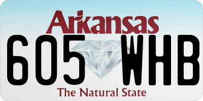 AR license plate 605WHB