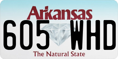 AR license plate 605WHD