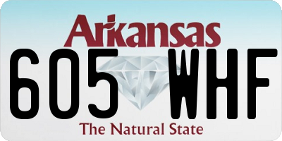 AR license plate 605WHF