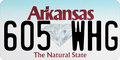 AR license plate 605WHG
