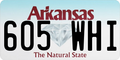 AR license plate 605WHI