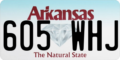 AR license plate 605WHJ