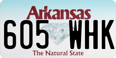 AR license plate 605WHK