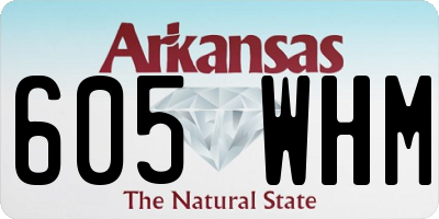AR license plate 605WHM