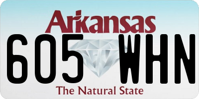 AR license plate 605WHN