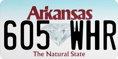 AR license plate 605WHR