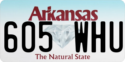 AR license plate 605WHU