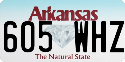AR license plate 605WHZ