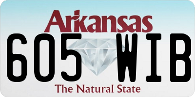 AR license plate 605WIB