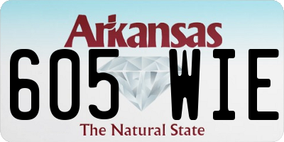 AR license plate 605WIE