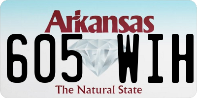 AR license plate 605WIH