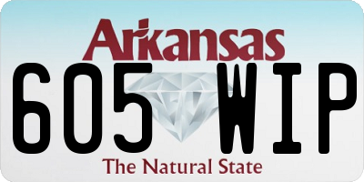 AR license plate 605WIP