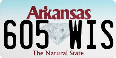 AR license plate 605WIS