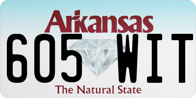 AR license plate 605WIT