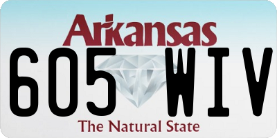 AR license plate 605WIV