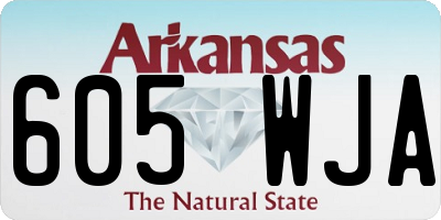 AR license plate 605WJA